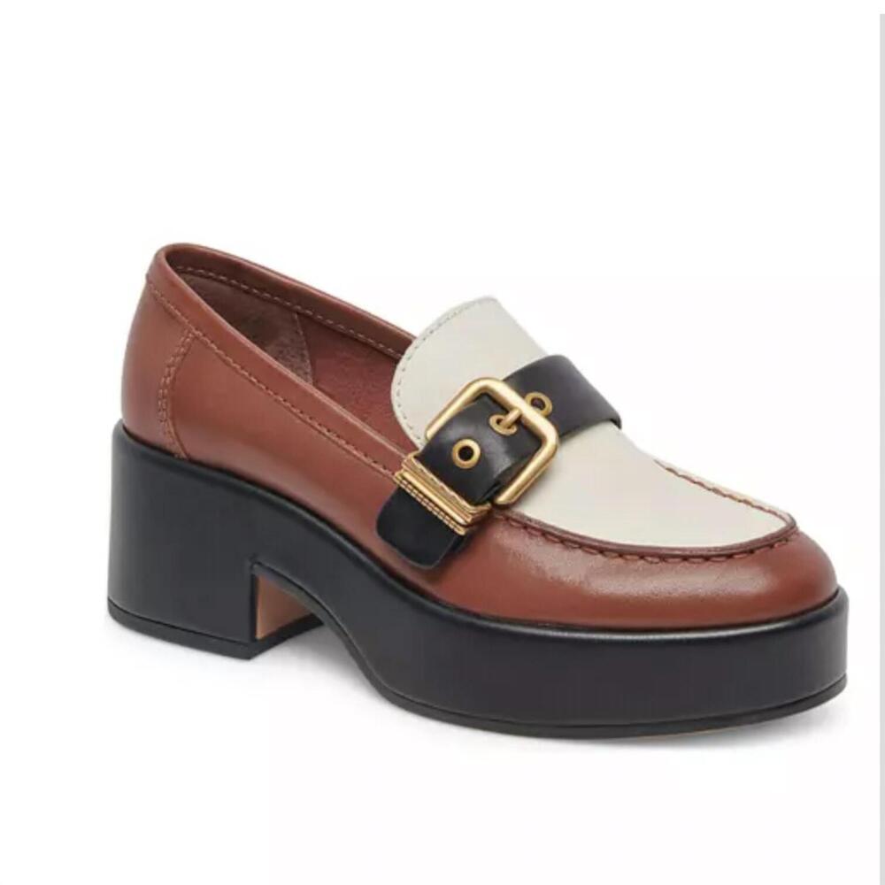 NEW DOLCE VITA women's yonder loafers in brown - Picture 3 of 4